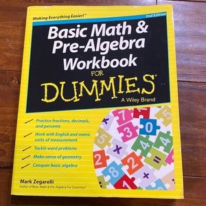Basic Math‎ and Pre-Algebra Workbook For Dummies (For Dummies Series)
2nd…